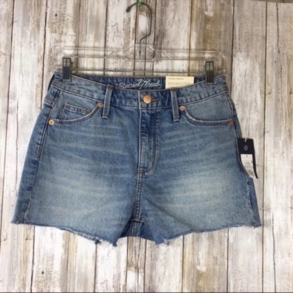 NWT Universal Thread High Rise Vintage Stretch Shorts - Picture 1 of 6